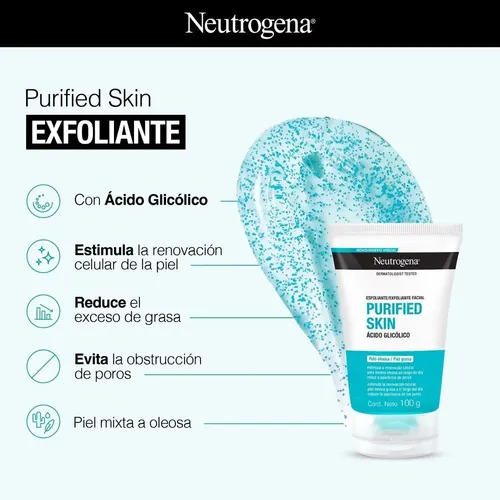 Gel Exfoliante Neutrogena Purified Skin X 100 Gr.