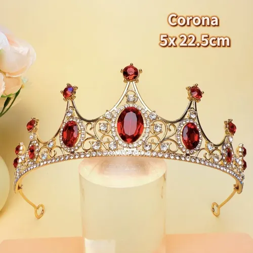 Tiara Corona Strass Accesorios P/ Eventos Novias 15 Años Eh7