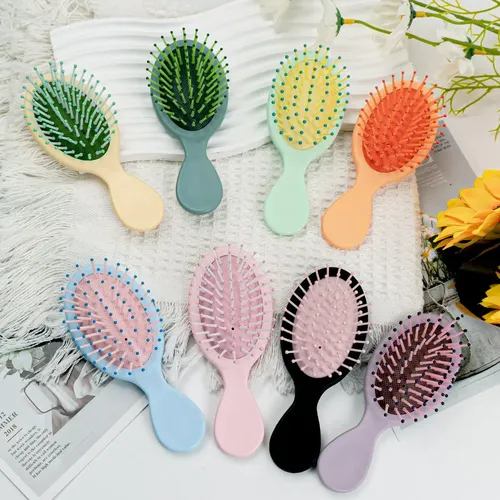 & 8 Mini Cepillos Peines Cabello De Peluquer Para Desenredar