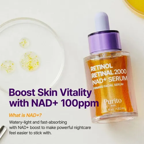 Purito Serum Facial Retinol+retinal 2000 Nad+ Firming Facial Mixta Día/noche