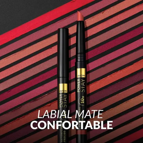 Avon Labial Power Stay Preciso Main Character Mauve