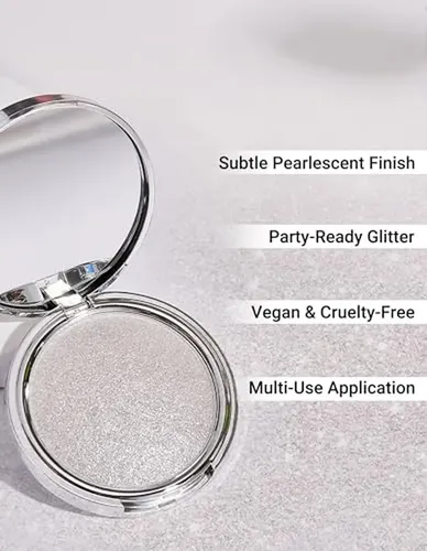 Iluminador Facial En Polvo Erinde Shimmer, Crema A Polvo