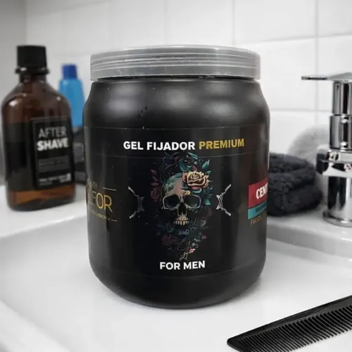 Gel Fijador Premium Beauty Walfor For Men Cemento 900 Gr