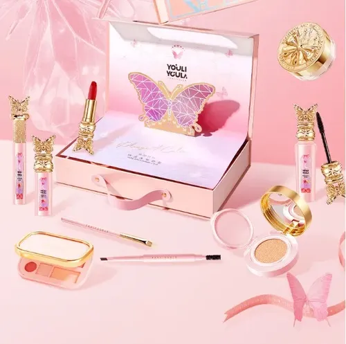 Cosméticos 9 Piezas En Caja/pluma Fija Del Lápiz De Ojos