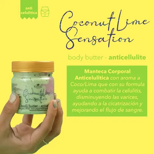Kit Corporal Anticelulitico Manteca Y Exfoliante Coco Y Lima