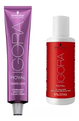 Tintura Schwarzkopf Igora Royal Fashion Lights 60g + Locion