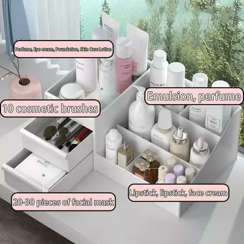 Organizador Exhibidor Cajones Para Cosmetico Maquillaje Baño
