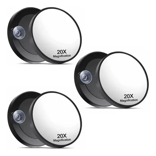 3×espejo De Aumento 20x Con Abrazaderas For Espejo