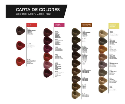 Kit X6 Tinturas Permanente Tec Italy Coloración X90ml