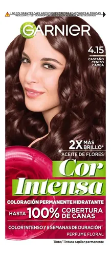 Kit Tintura Permanente Cor Intensa 4.15 Garnier