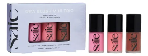 Mini Dew Blush Trio Set 3 Rubores Saie Tono Del Maquillaje Baby Sweetie Spicy