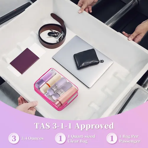 Bolsa De Maquillaje Tisratok Transparente Para Mujer Con Cie
