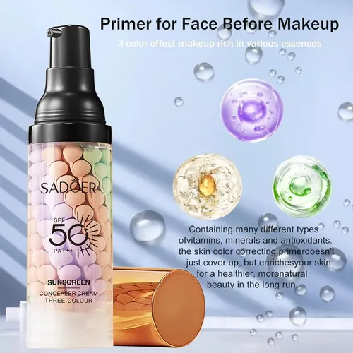 /prebase 3 En 1 Para El Rostro Antes Del Maquillaje, Crema./