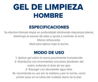 Gel De Limpieza Dermaglós Hombres Refrescante 100g