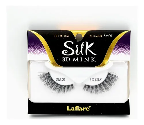 Pestañas Postizas Laflare 3d Silk Mink Ojos De Gato Sm01