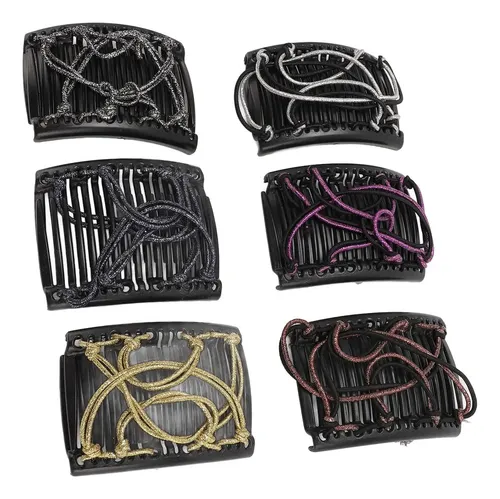 Accesorio Elástico Elástico Para El Cabello Con Doble Peine,