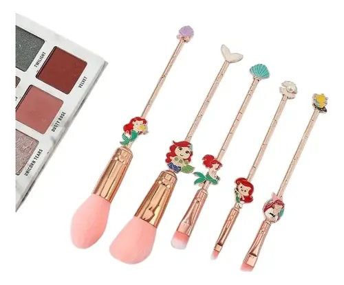 F Set De Maquillaje De 5 Piezas, Sirenita, Princesas !