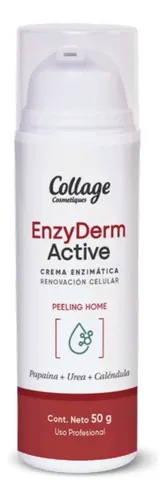 Crema Enzimática Enzyderm Active Peeling Collage Todo Tipo De Piel Noche