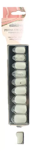 Tips de Uñas Press On Cuadradas Cherimoya – Set de 30 Unidades