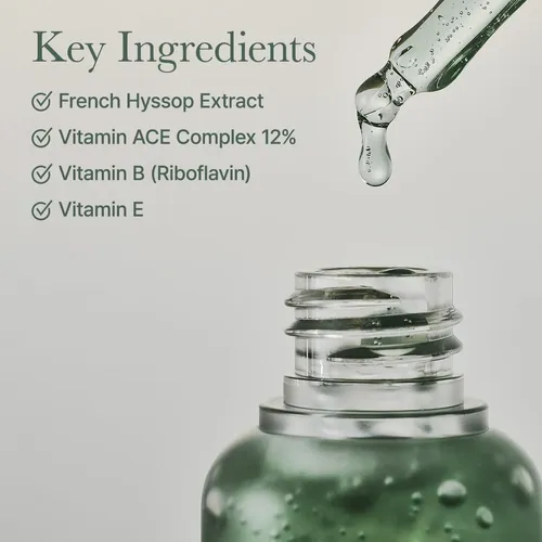Hyssop Glow Serum, 10% Niacinamide, 12% Vitamin A,c,e –