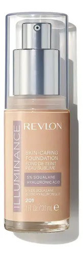 Base de maquillaje líquida Revlon ILluminance Skin-caring Foundation Illuminance Skin-Caring Foundation tono 201 creamy natural – 30mL 500mg