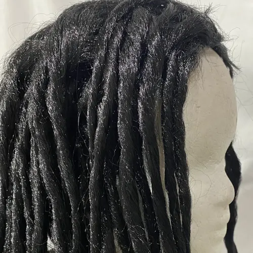 Peluca Rasta – Cotillon Disfraz Color Negro