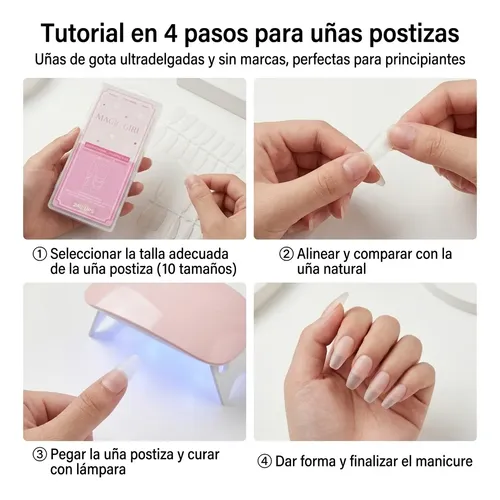 Tips Soft Gel Coffin Mate Full Cover 240 Unidades