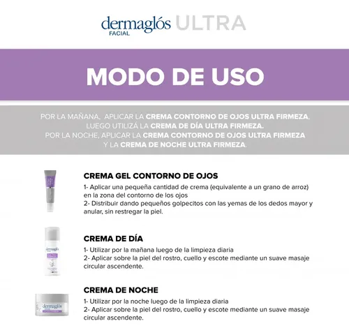 Dermaglós Rutina Completa Facial Ultra Firmeza Piel Normal