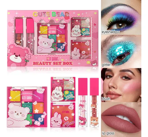 Set De Maquillaje Princess Con Labiales Y Cosméticos