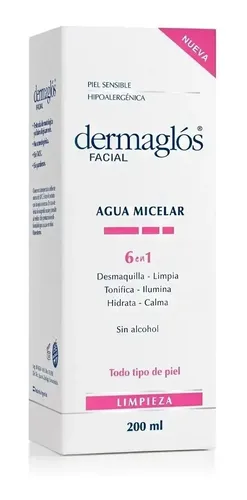 Agua Micelar 6 En 1 Desmaquillante X200 Ml- Dermaglós Facial