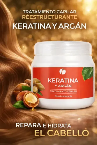 Pack Keratina Frilayp Shampoo Acondicionador Mascara Serum