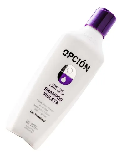 Kit Shampoo Matizador Violeta Opción Cabello Rubio 225ml  X6