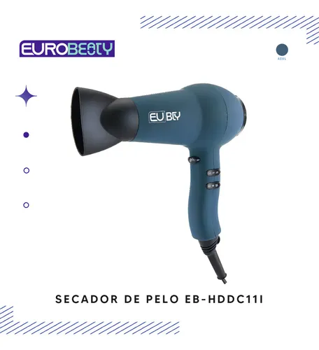 Secador De Pelo Eurobeauty 2200w 2 Velocidades 3 Temperatura
