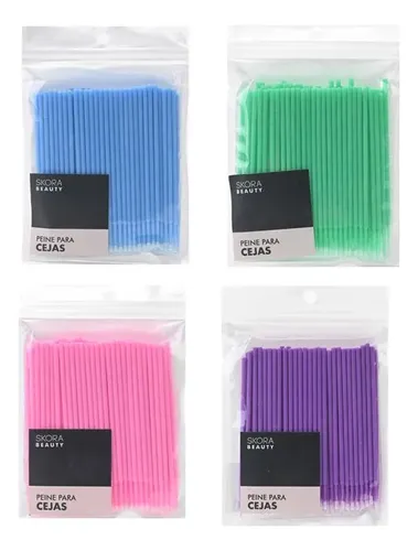 Micro Hisopos Cepillos Skora Extensión Pestañas Caja X100