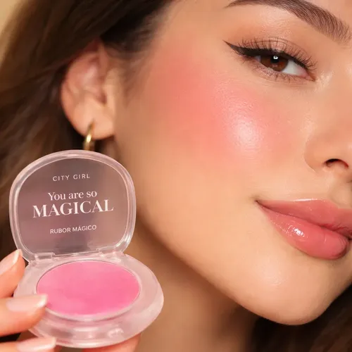 Rubor Magico City Girl 4g Cambia De Color Blush P/maquillaje