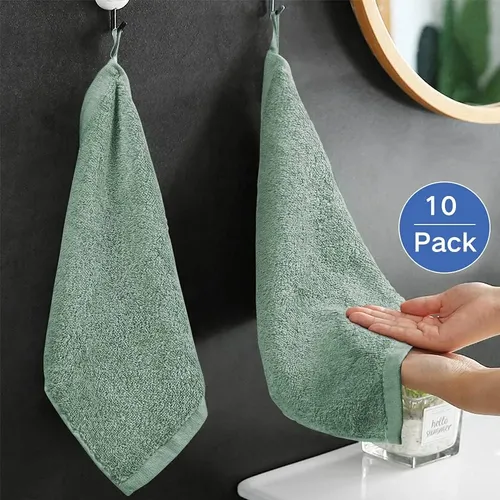 Juego De 10 Toallitas Verdes