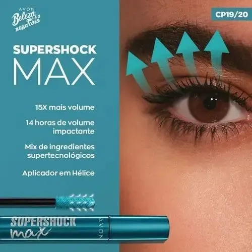Mascara Super Shock Max Avon True Extra Volumen