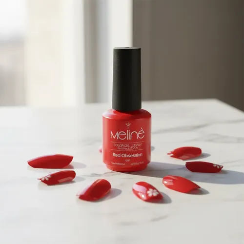 Meline Esmalte Semipermanente Gel Led/uv 950 Red Obsession