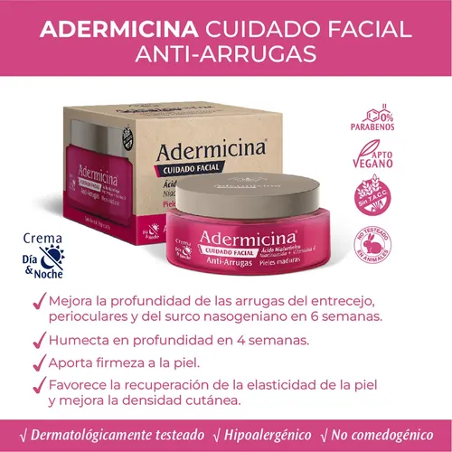Adermicina Cuidado Facial Anti arrugas Crema x 90g