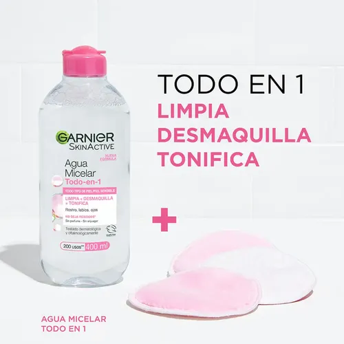 Agua Micelar Garnier Desmaquillante Skin Active X 400 Ml