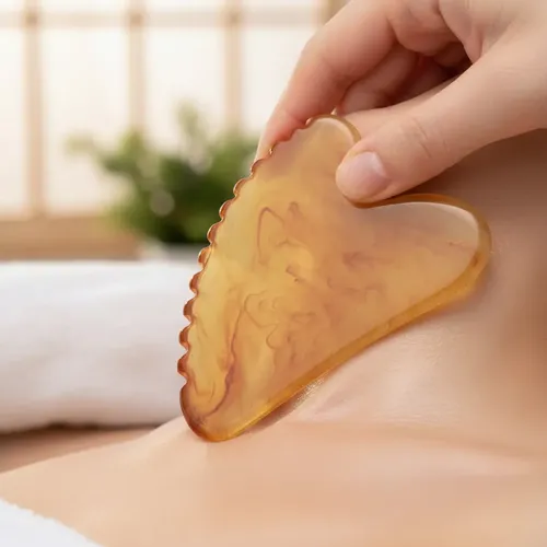 Herramienta De Raspado Para Masaje Facial De Resina Gua Sha