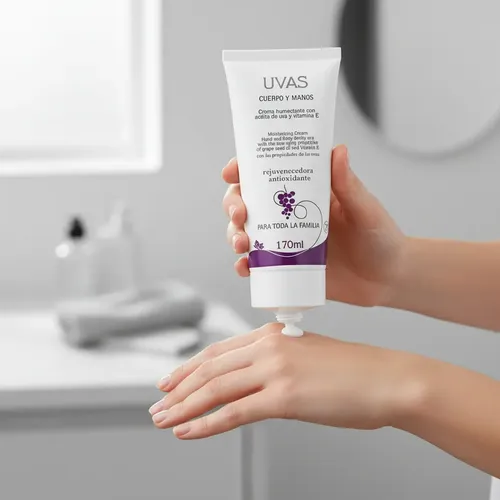 Crema Cuerpo Y Manos 170ml -apta Celíacos- Uvas Cosméticos