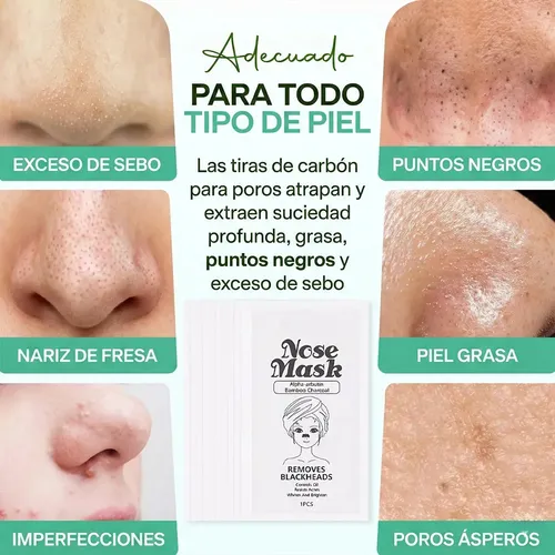 Parche X10 Nariz Rostro Mascarilla Limpieza Puntos Negros Todo Tipo De Piel