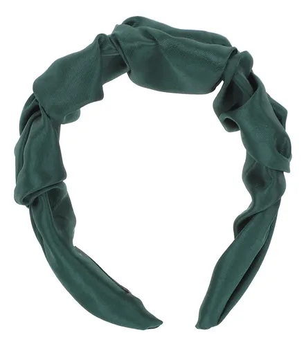 Diadema Verde Vintage Estilo Ancho Elegante
