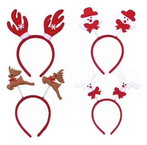 Jsjx 12 Diademas Navideñas For El Pelo, Accesorios For