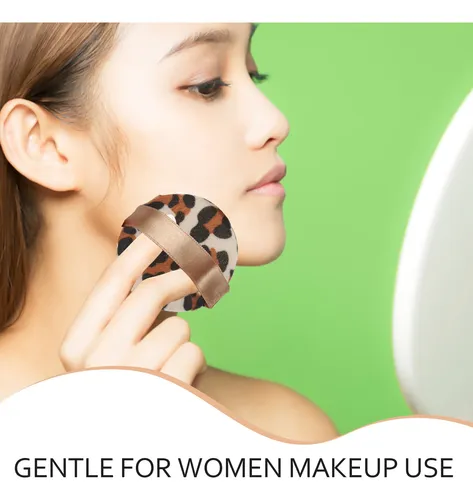 Maquillaje En Polvo Para Niña Con Estampado De Leopardo, 4 U