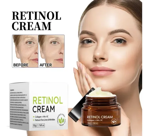Crema Facial Retinol 50ml Hidratante Antiarrugas Mujer