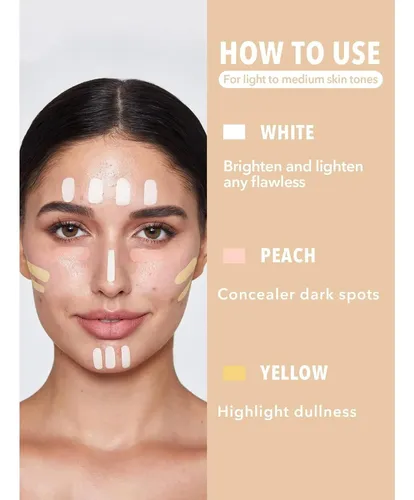 Corrector Sheglam Like Magic Color Correcting, Tono Blanco