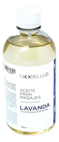 Aceite Corporal Para Masajes Biobellus Lavanda Pote 500 Ml