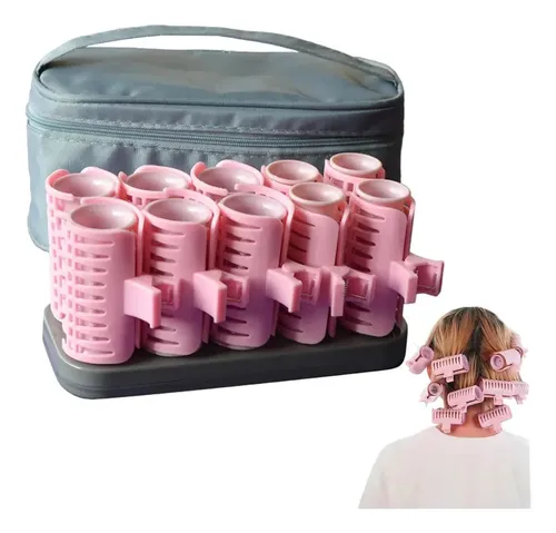 Tubos Electricos Cabello 10 Rulos Recargables Con Termostato
